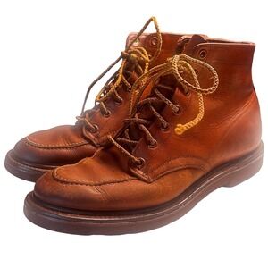 Roos/Atkins California Vintage Leather Lace Up Boots Size 6 Cush-N-Crepe
